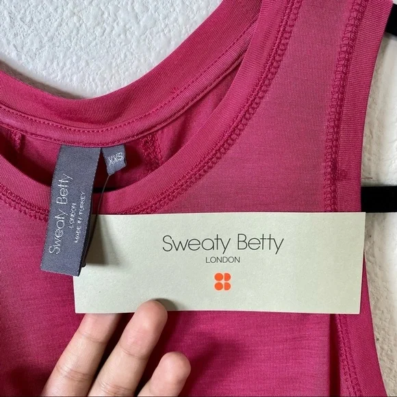 Sweaty Betty Pink Easy Peazy Tank Top Sz XXS - Picture 5 of 10